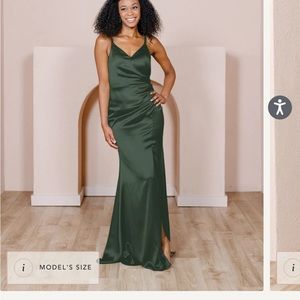 Olive Green Revelry Dress - Rory Size 6